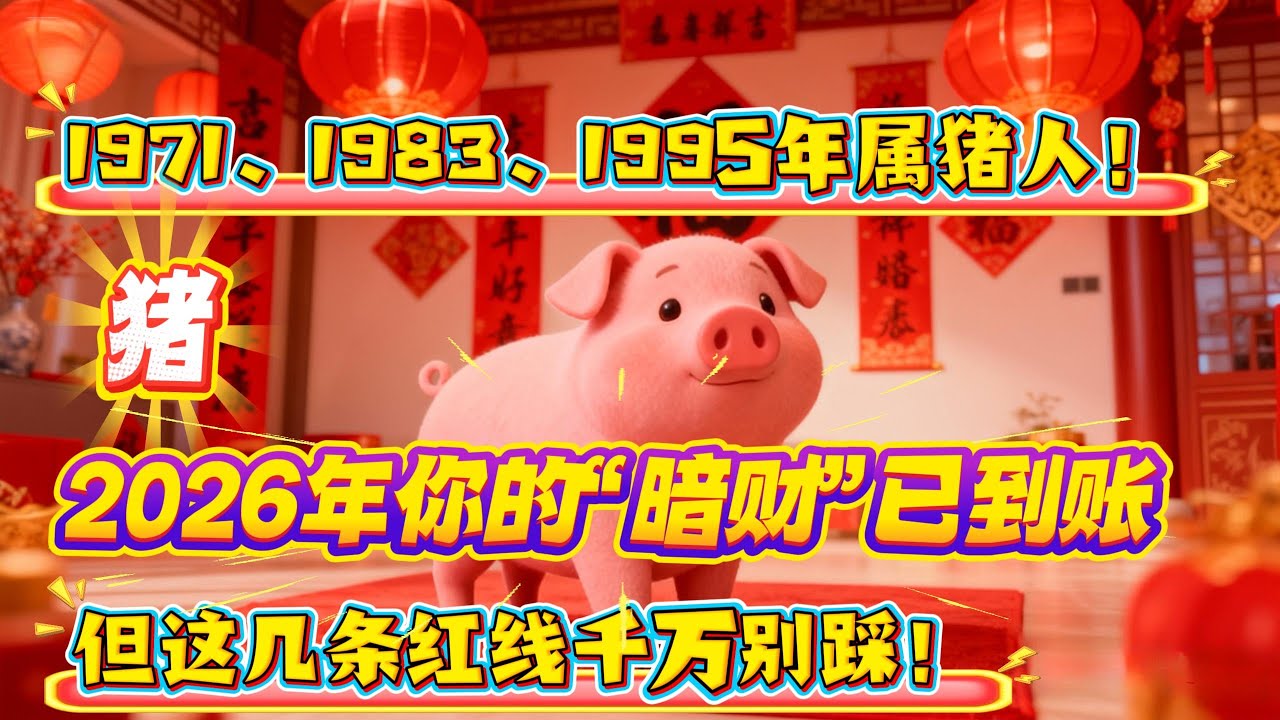 2026年 猪 生肖運勢｜2026 生肖「猪」 完整版｜2026年 运势 猪｜丙午年運勢 猪 2026｜2026年 运途 猪｜猪 生肖运程 2026｜2026年 十二生肖運程｜