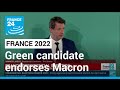 French presidential election: Green candidate says he endorses Macron • FRANCE 24 English
