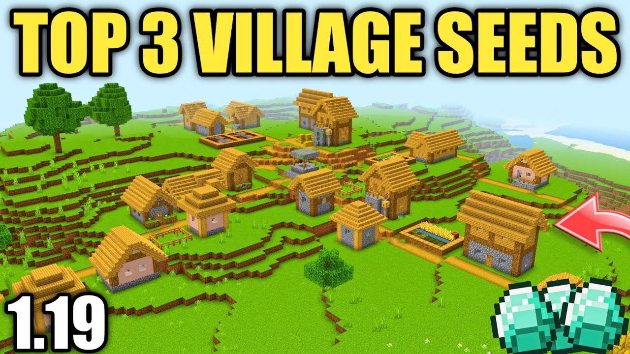 TOP 3 BEST VILLAGE SEEDS IN MINECRAFT POCKET EDITION MINECRAFT