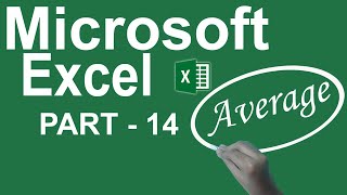 How to Learn MS Excel in Malayalam || AVERAGE Function || Part 14