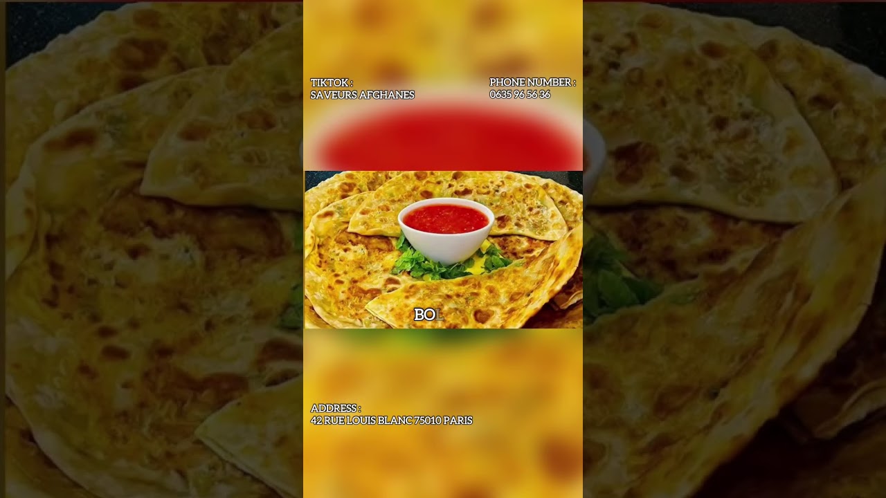 Saveurs Afghanes | نخستین طعم افغانی در شهر پاریس 