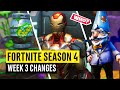 Fortnite | All Season 4 Map Updates and Hidden Secrets! WEEK 3