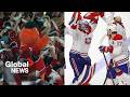 Habs fans erupt after Newhook goal in OT vaults Canadiens past Sabres into Eastern Conference finals