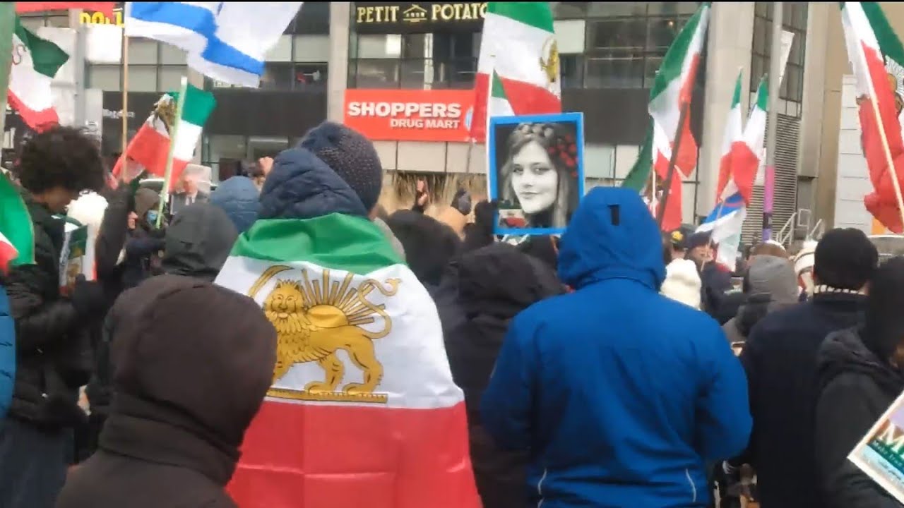 Toronto Mel Lastman Square 2025 Iran solidarity protest part 1