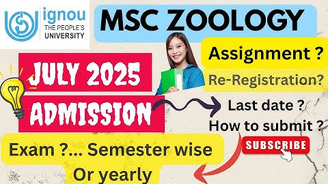 📣JULY 2025 NEW ADMISSION🎯ALL DETAILS IGNOU MSC ZOOLOGY|| MUST WATCH ⚠️#ignou #msczoology #MZO#exams 