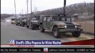 Sheriff's Office Prepares for Winter Weather in Calhoun County