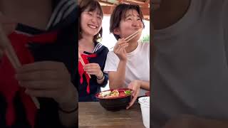 【検証】友達に「一口ちょうだい」の一口が大きすぎたらどんな反応するのか？【どっきり】 #Shorts