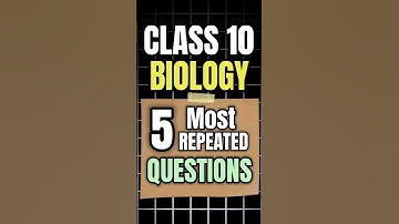 BIOLOGY : Most Repeated Questions of Class 10 |  BIOLOGY class 10 | #shorts #short