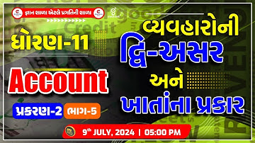 Account| chap-2| vyavaharo ni dwiasar ane khatana..| વ્યવ્હારોની દ્વિઅસર્। part-5