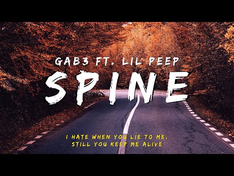gab3 - Spine ft. LIL PEEP (Lyrics) - YouTube