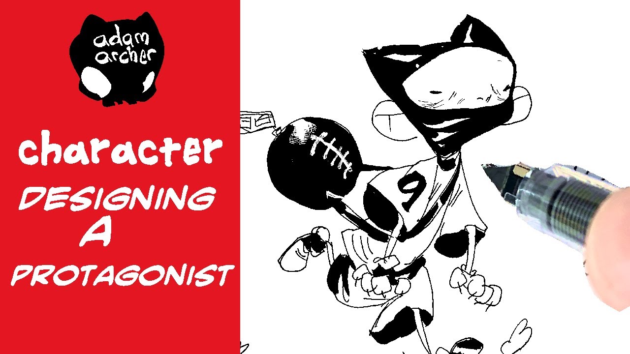 character designing a protagonist - YouTube