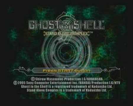 Ghost In The Shell:Stand Alone Complex Intro Sony Playstation 2 Pal Version
