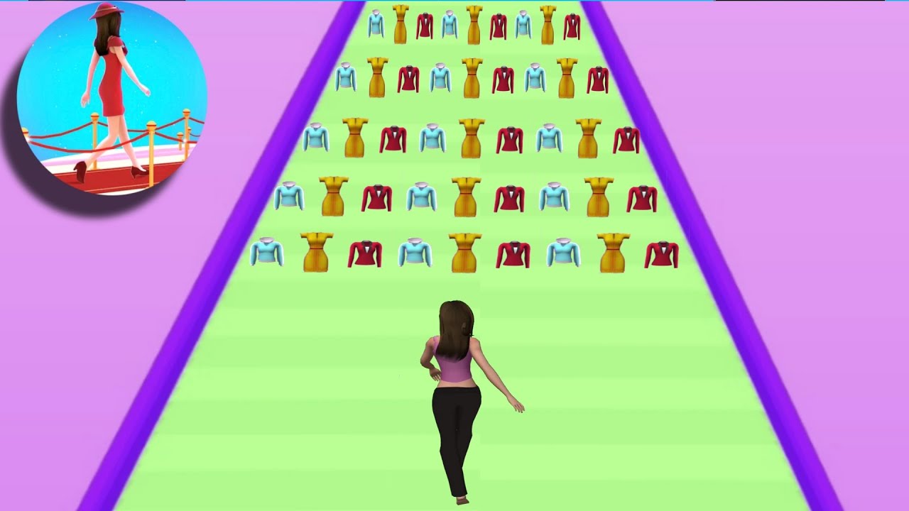 Clothes Run 🧍‍♀️👙👗👠🕶👒 All Levels Gameplay Android,ios CR1GP2 YouTube