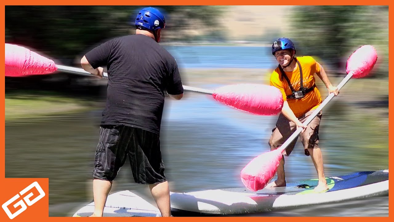 Stand Up Paddle Board Jousting Geekify Guys YouTube