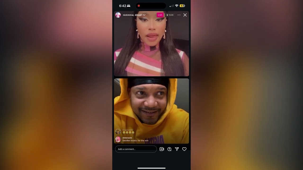 Nicki Minaj, Cleotrapa, DJ Boof - Instagram Live (November 25, 2024)