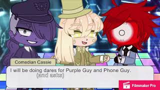 Purple Guy x Phone Guy dares Gacha Club (FNAF)