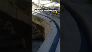 pool plaster work complete #construction #constructionchannel #foryou