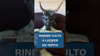 Veneran al Diablo en Tepito; el "Angelito Negro" es visitado por cientos de creyentes #shorts