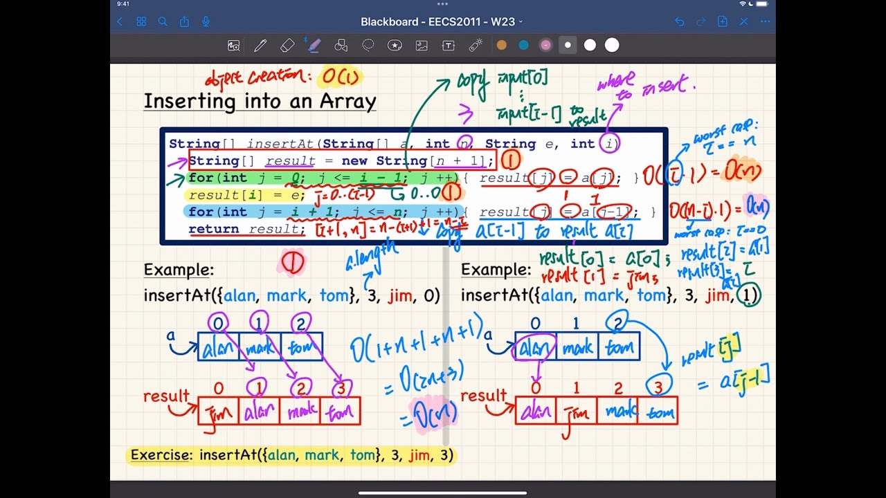 [HD] EECS2011 W23 - 2023-01-30 - Asymptotic Bounds on Nested Loops and ...
