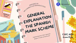 Explaining CSEC Spanish P2 Mark Scheme Pt1