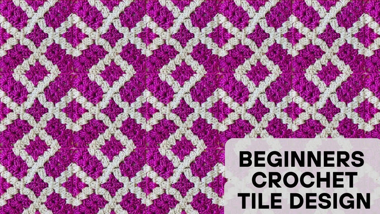 Beginner's Guide : Stunning Crochet Mosaic For Carpets | Bed covers | Throw  @sara1111