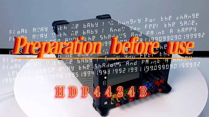 Hantek Programmable DC power supply HDP4424B ——Preparation  before use