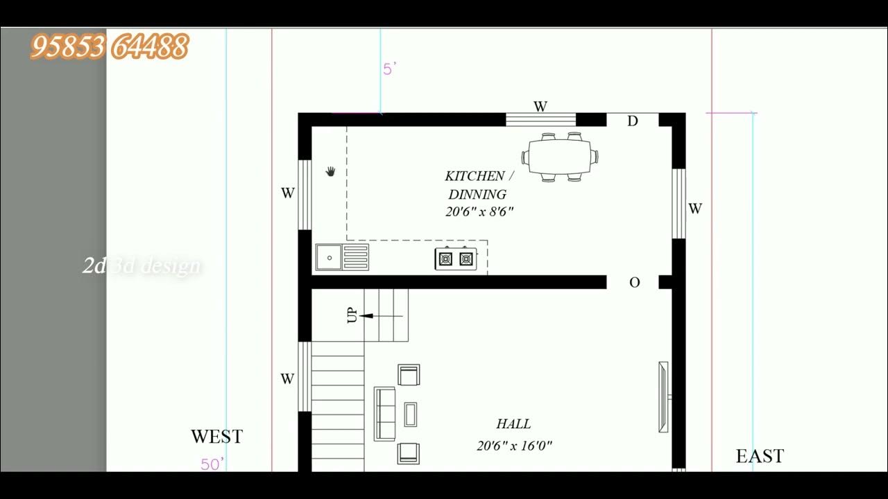 22 x 43 Best Duplex house plan as per vastu in Tamil YouTube
