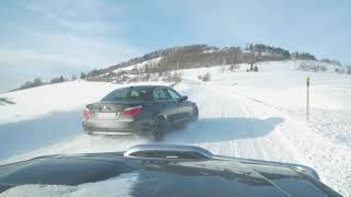 Bmw E60 On Snow