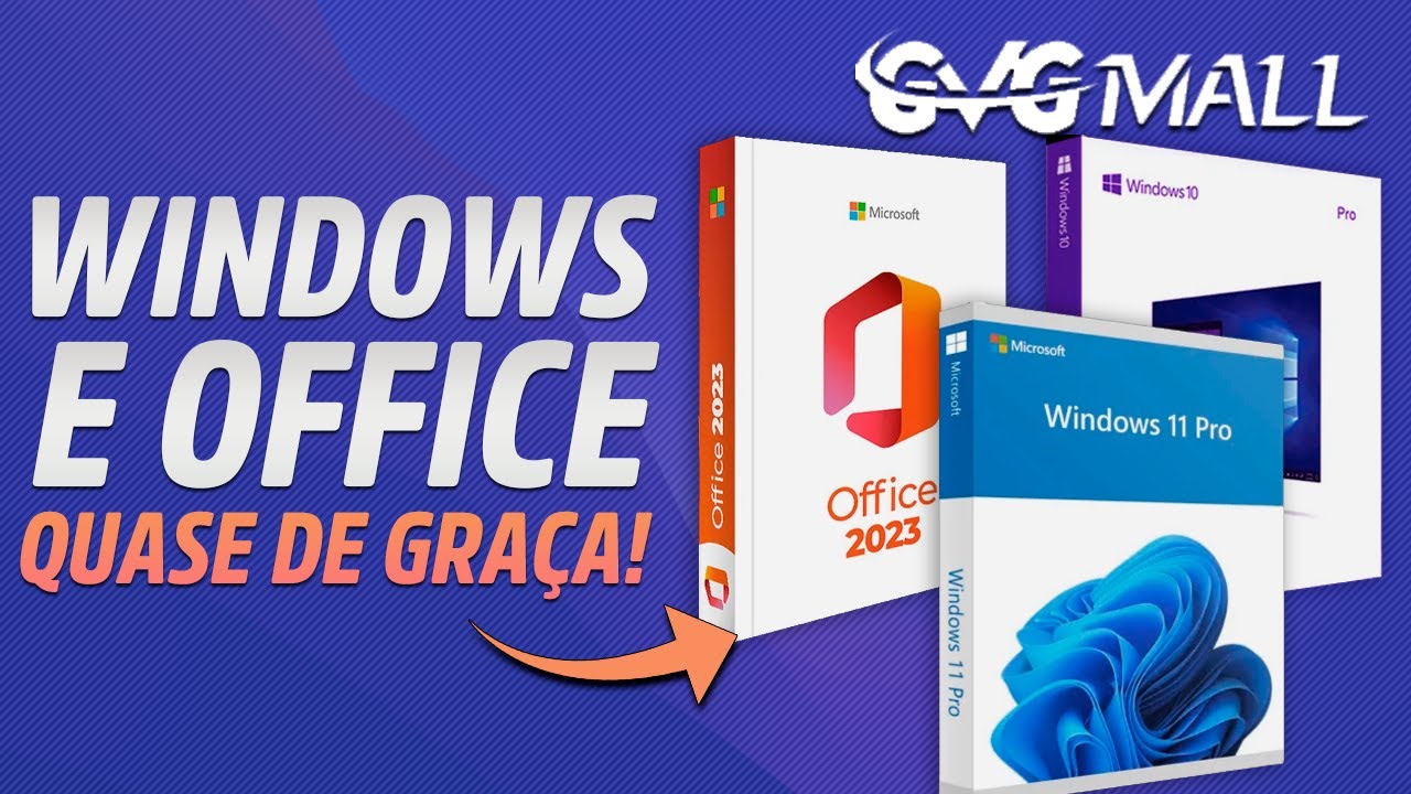 Chave de ativação WINDOWS e OFFICE  Original Muito BARATO na GVGMALL!