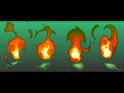 2D ANIMATION "STYLIZED FIRE"  VFX