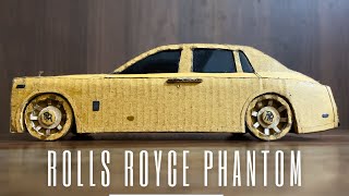 How to make a simple cardboard car | Rolls Royce Phantom | DIY