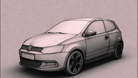 Volkswagen Polo GTI 3doors 2011 3D model from CGTrader.com