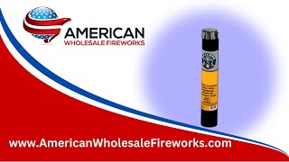 Mine - 38mm Silver strobe and blood red mine 2 layers ... Available at American Wholesale Fireworks!