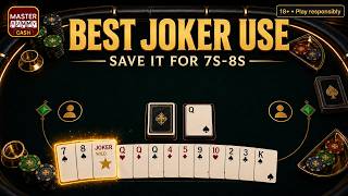 Master Rummy: Best Joker Use: Simulated Rummy Hand | English Simulated Rummy Example