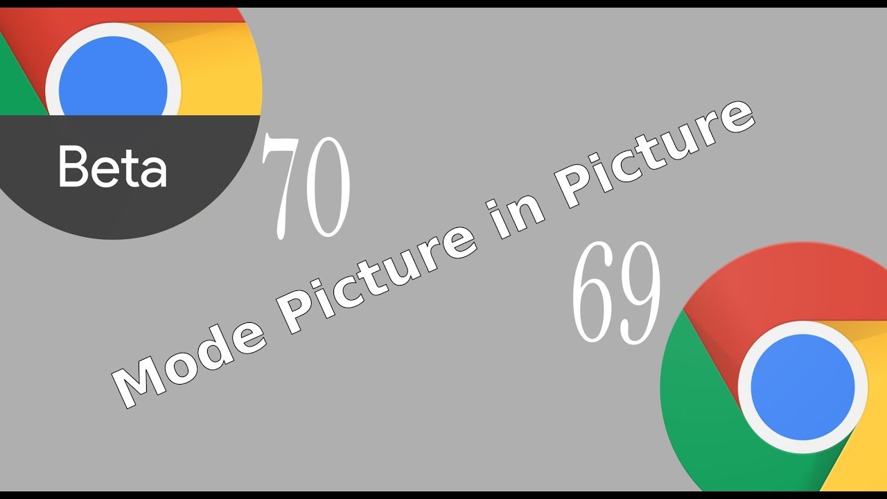 Google Chrome Beta v70 Mode Picture in Picture