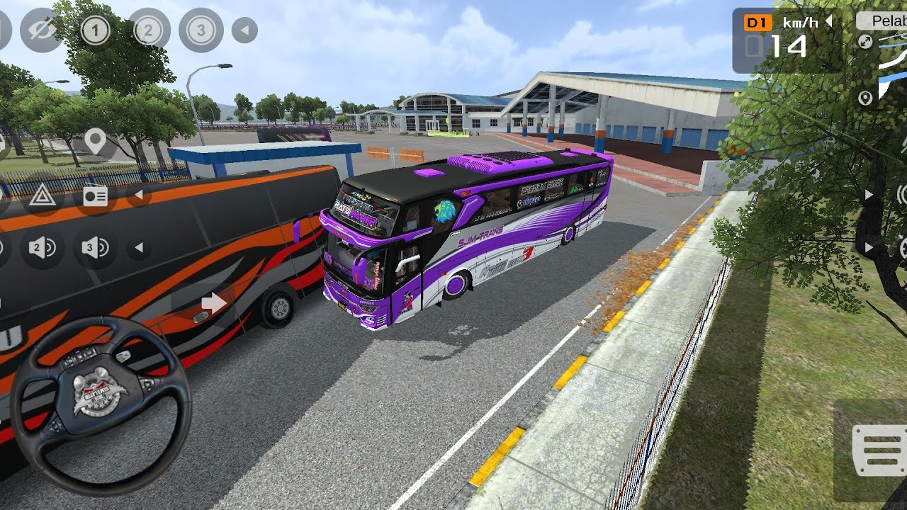 Bus SJM TRANS Mencari Penumpang Di Pelabuhan Bakauheni || GAME BUS ...