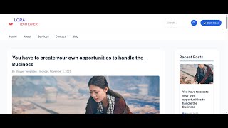 Lora blogger template  | Responsive, SEO friendly, Adsense friendly