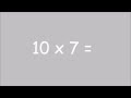 Table de multiplication de 10  exercices