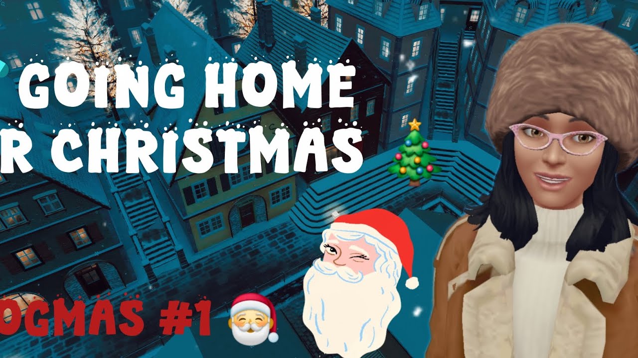 GOING HOME FOR CHRISTMAS 🎄🎅 |SIMSFREEPLAY VLOG # 8💗🌸| VLOGMAS #1 | LIFE WITH SKYE #simsfreeplay#vlog