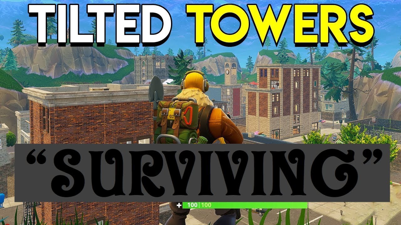Surviving Tilted Towers! Fortnite Battle Rolaye - Drew4Two