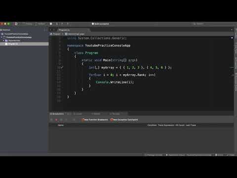 C# Tutorial: Multi Dimensional Arrays