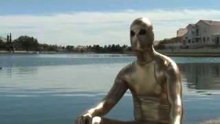 D Spandex Zentai By The Lake