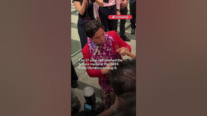 S'pore Olympic bronze medalist Max Maeder home from the 2024 Paris Olympics.