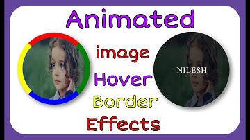 Image Hover Effect with Animated Borders and Text Using Only HTML and CSS