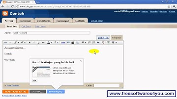Cara Membuat Blog 1 - (Menggunakan Blogger)