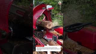 Wood Cutting Machine That Works Insanely Fast – Firewood Processor Machine in Action!