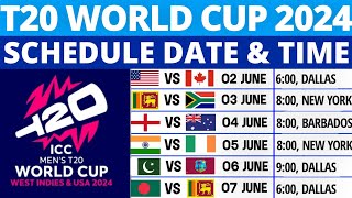 T20 World Cup 2024 Schedule Time Table | T20 World Cup 2024 Schedule | 2024 T20 World Cup Schedule screenshot 3