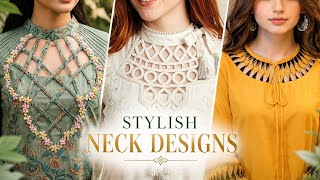 Opulent Regal Couture Neck Designs 2026 | Elite Signature Embroidered Neck Inspirations