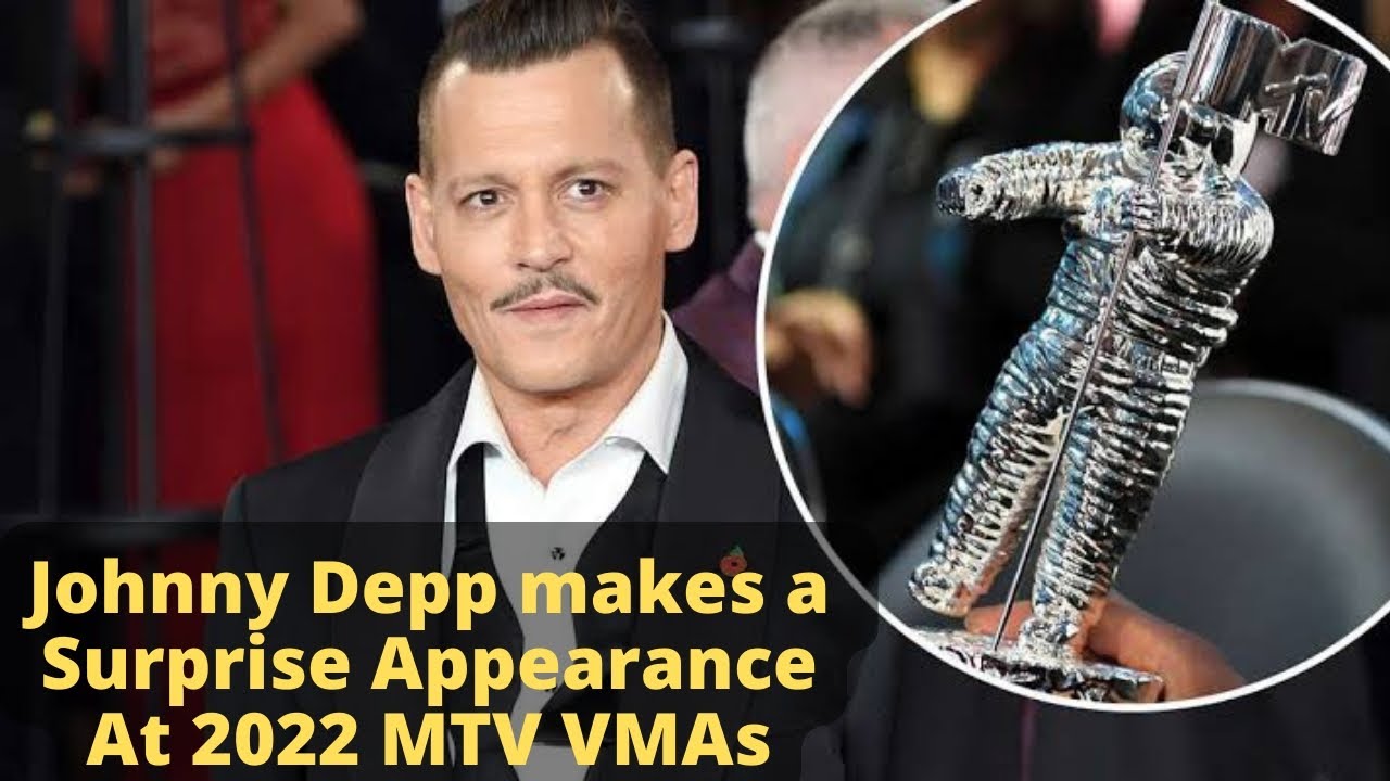 Johnny Depp Makes Surprise Appearance At 2022 MTV VMAs. johnnydepp 