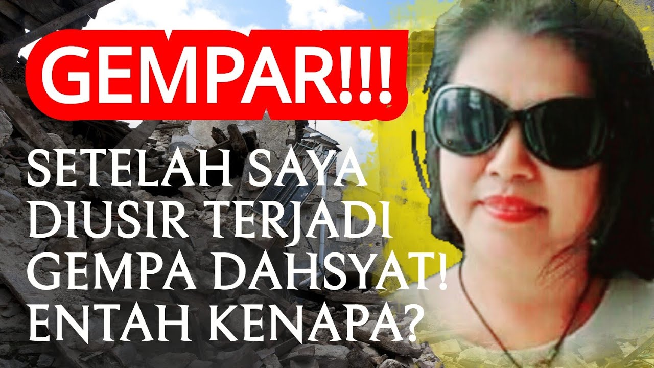 SAYA DIUSIR KARENA MENGIKUTI AJARAN TUHAN YESUS. BEBERAPA SAAT KEMUDIAN TERJADI GEMPA DAHSYAT!!